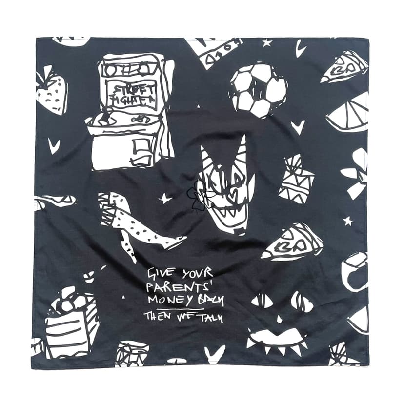 Dirty black scarf